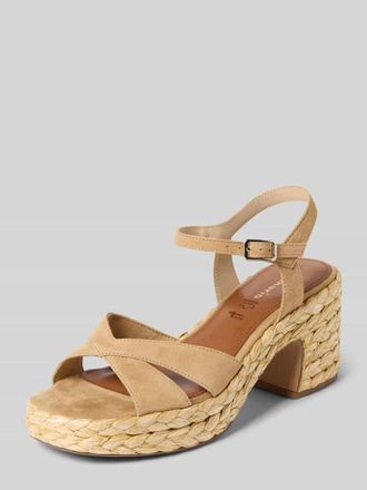 Tamaris Tamaris Sandalen aus reinem Leder in Sand, Gr&ouml;&szlig;e 36