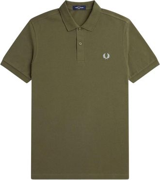 Fred Perry Klassiek Katoenen Poloshirt M6000 - Heren - Polos - Groen - S - Katoen - Tops