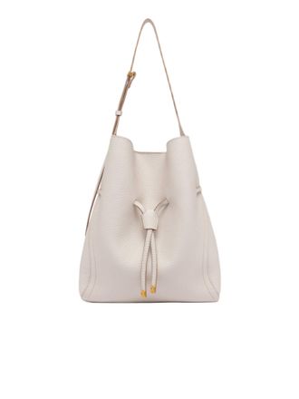 Gianni Chiarini Soft Silhouette Pebbled Leather Bag With Contrast Stitching