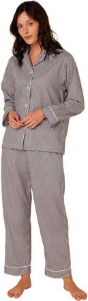 The Cats Pajamas Luxe Pima Pajama Set Conversational in Classic Gingham Navy at Nordstrom, Size X-Small