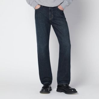 Gucci Blue d&eacute;lav&eacute; slim-fit jeans