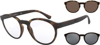 Emporio Armani Authentieke Bril met Topkwaliteit - Heren - Brillen - Bruin - 52 MM - Accessoires