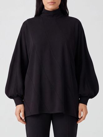 Zimmermann Blusa in viscosa con collo alto e maniche a palloncino