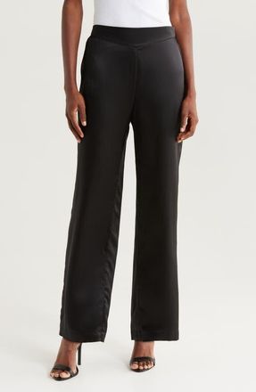 Simone P&eacute;r&egrave;le Love Me Silk Lounge Pants in Black at Nordstrom, Size X-Large
