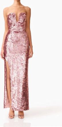 Elliatt Alissa Strapless Gown In Pink