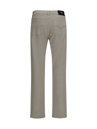 Versace Tapered Denim Jeans - Beige