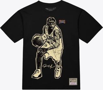 Mitchell & Ness Unisex Mitchell & Ness Allen Iverson Black Philadelphia 76ers Blockbuster Player Graphic T-Shirt at Nordstrom, Size Xx-Large