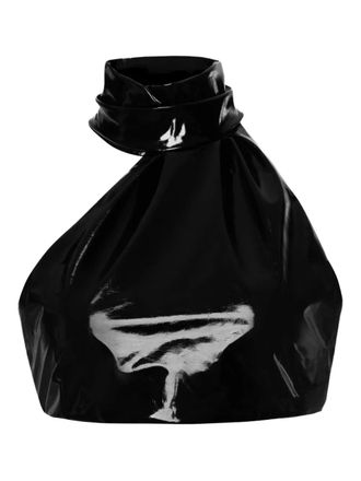 Lika high-neck asymmetric top - Black