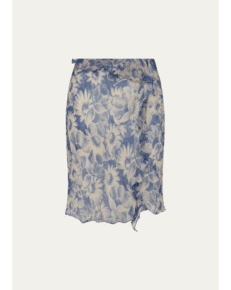 Sir. Lilia Ruffle Midi Skirt