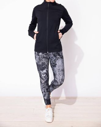Habitat On The Move Solid Full Zip Jacket In Black