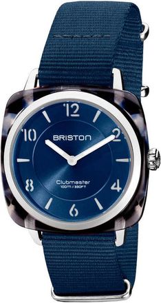 Briston Clubmaster Blue Dial Unisex Watch 21536.SA.UB.33.NMB