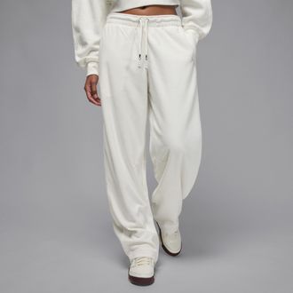 Nike Jordan Womens Jordan Flight Fleece Pants in White | HV0329-133