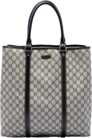 Gucci Pre-owned Tote Bag - Dames - Vintage Shopper - Beige - ONE Size - Leer - Vintage