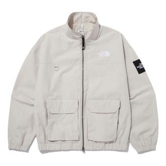 The North Face SS22 Logo Crop Jacket White NJ3BN51K