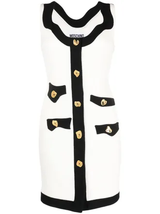 Moschino Abito corto smanicato - Bianco
