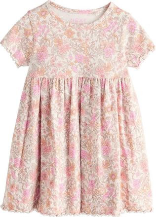 Next Kids Ditsy Floral Print Rib Dress in Pink at Nordstrom, Size 1.5-2Y