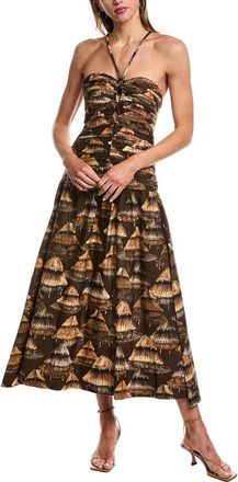 Farm Rio Ruched Maxi Dress
