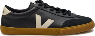 Veja Volley Panelled Grained Leather Sneakers - Black - 43 (IT43 / UK9)