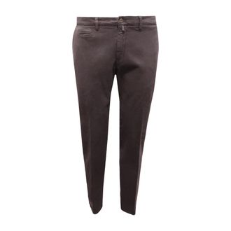 BRIGLIA 1949 Slim Fit Cotton Trousers - male - Briglia - Chinos - Gray - 2XL - Trousers