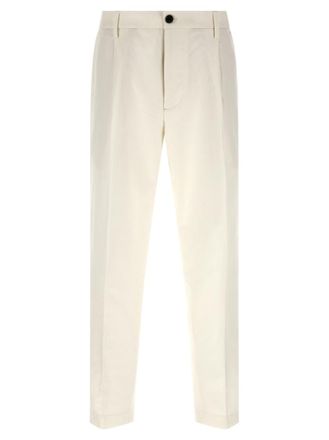 Department Five White Loose Pleated Pants