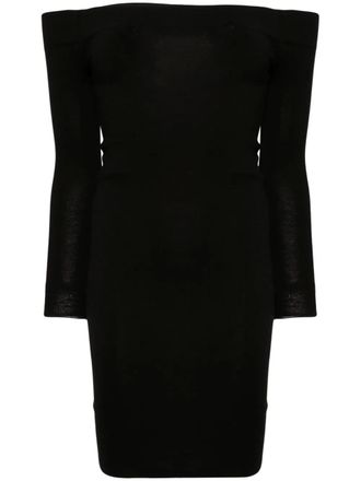 Tom Ford Off-shoulder jurk - Zwart