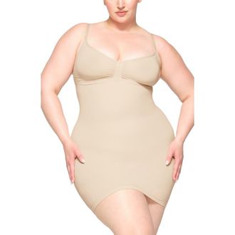 SKIMS Seamless Sculpt Slipdress in Sand at Nordstrom, Size Xx-Small Regular