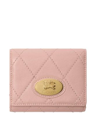 Burberry Portafoglio trapuntato in pelle - Rosa