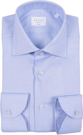 Xacus Camicia - Heren - Zakelijke Overhemden - Blauw - M - Leer - Overhemden