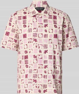 Marc O'Polo Regular Fit Freizeithemd aus reiner Baumwolle in Bordeaux, Gr&ouml;&szlig;e XXXL