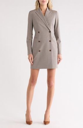 Theory Long Sleeve Blazer Dress in Cinder Melange at Nordstrom Rack, Size 00