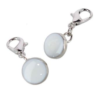 Trafalgar Store Sutton Collar and Cuff Extenders in White Button With Silver Chain at Nordstrom