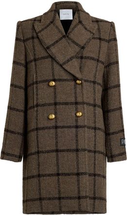 Patou double-breasted coat - women - Recycled Wool - 38 - Brown