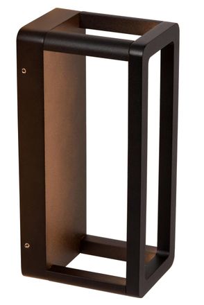 Lucide L&aacute;mpara de pared de aluminio con 1 led integrado, negro