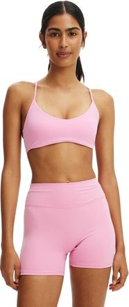 Cotton On Womens Active Ultra Soft Scoop V Crop in Sea Pink at Nordstrom, Size Xx-Small