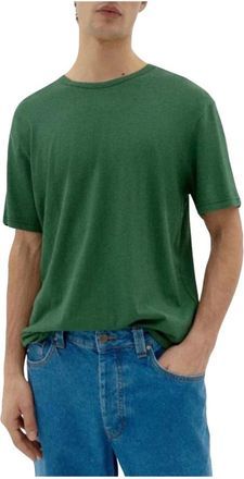 Thinking Mu Hemp Tee - Heren - T-shirts - Groen - S - Katoen - Tops