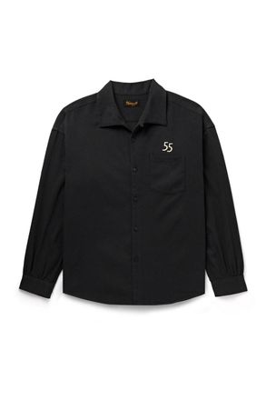 Visvim Palmer Convertible-Collar Embroidered Cotton-Twill Shirt