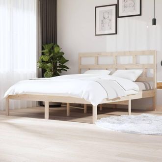 vidaXL Estructura De Cama De Madera Maciza De Pino 160x200 Cm Vidaxl