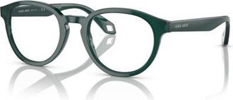 Giorgio Armani 50mm Phantos optical glasses in Green at Nordstrom