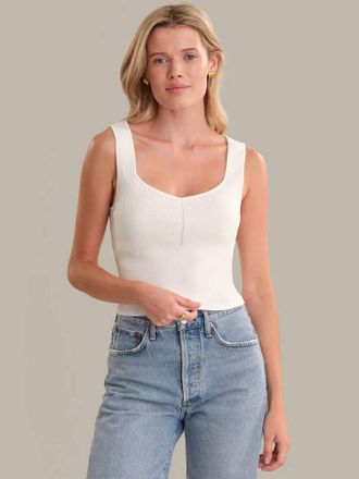 525 america Carrie Stich Tank Top In Chalk