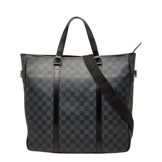 Louis Vuitton Damier Graphite Black Gray Pvc Leather Shoulder Bag (Pre-Owned)