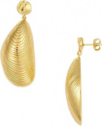 Anni Lu Womens Moules Earring In Gold
