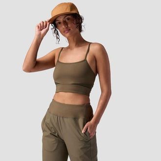 Backcountry Destination Square Neck Bra Top - Womens in Kalamata at Nordstrom, Size X-Small