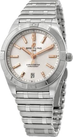 Breitling Chronomat Automatic White Dial Ladies Watch a10380101a2a1