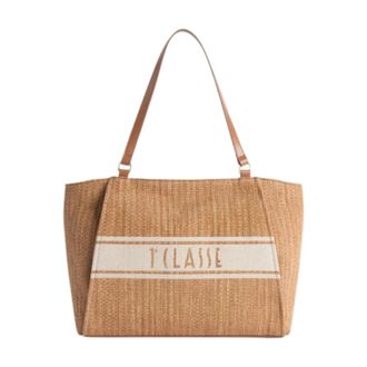 Alviero Martini 1A Classe Geo Classic Shopping Bag with Buckles - female - Alviero Martini 1a Classe - Shopping Bags - Brown - ONE SIZE - Bags