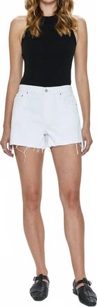 Pistola Denim Connor Relaxed High Rise Vintage Shorts In Blank Canvas
