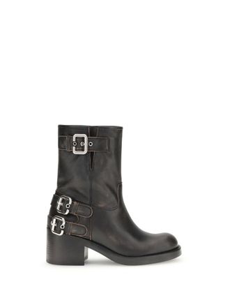 Chlo&eacute; Black Leather Dakota Boots