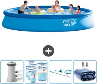 Intex Piscina Easy Set Redonda - 457x84 Cm - 7-piezas Scb93