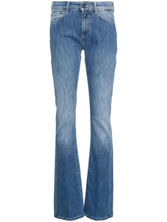 Dondup Low waist bootcut jeans - Blauw