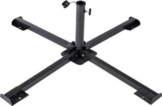 OEM Base Plegable Para Sombrillas De Jard&iacute;n &Oslash;86x34cm, De Acero Para M&aacute;stiles De 38-50mm, Base Para Sombrilla, Resistente, Ligera, Compacta Y F&aacute;cil De Inst