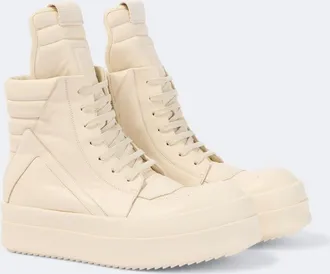 Rick Owens Mega Bumper Geobasket leather sneakers